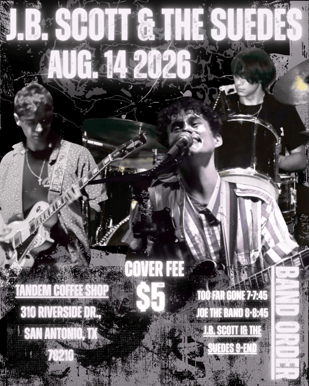 Live Music: J.B. Scott and The Suedes — event flyer