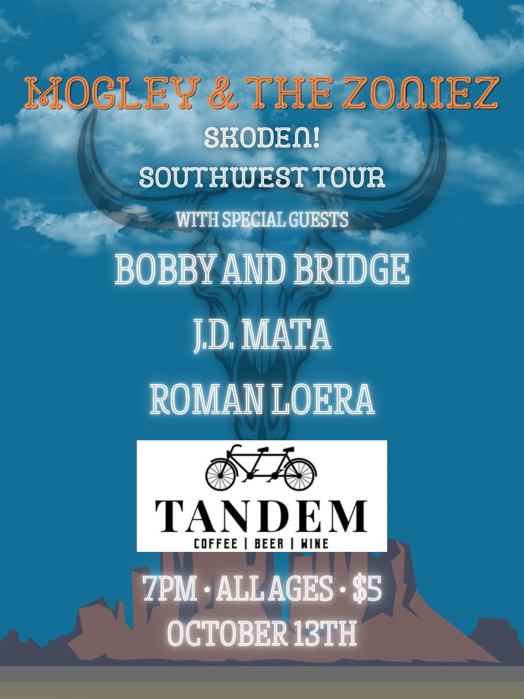 Live Indie Pop: Mogley and The Zoniez — event flyer