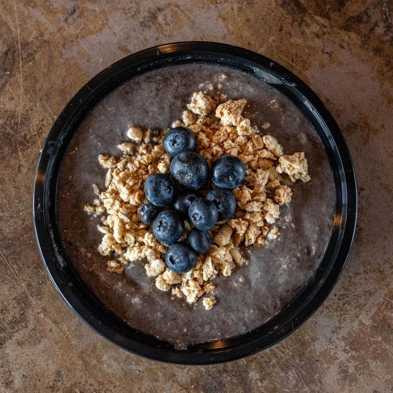 Acai bowl, top view
