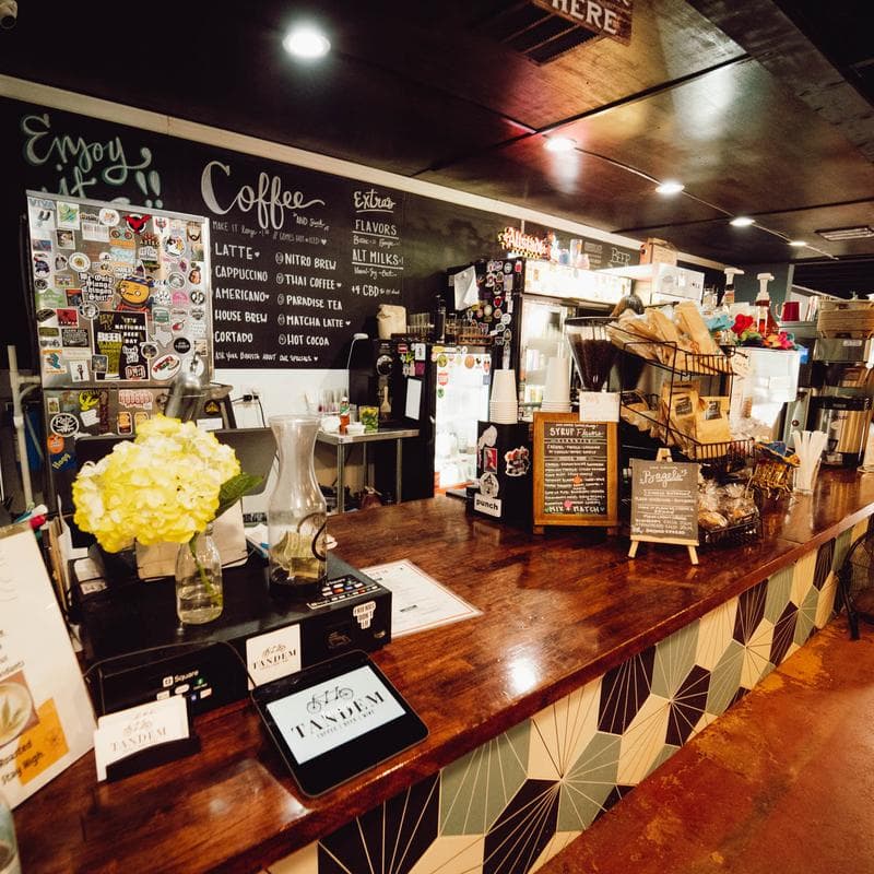 Inside Tandem — counter and bar area